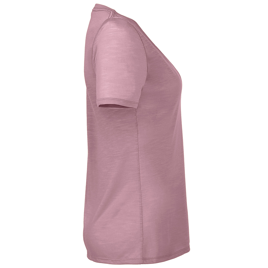 Delta Platinum Ladies Slub Short Sleeve V-Neck Tee: DE-P514SV1