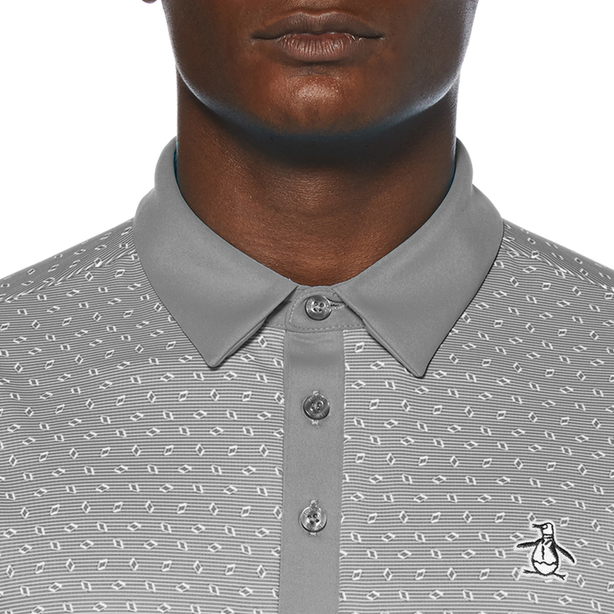 Original Penguin Geometric Print Polo: OR-OGKSA025V1