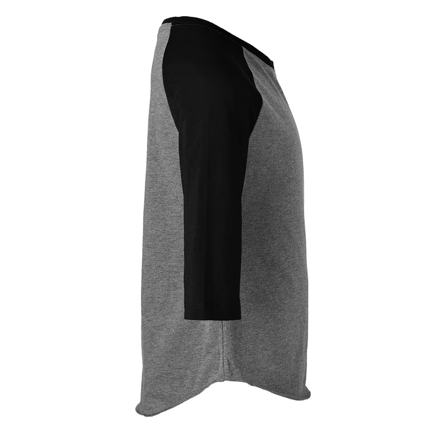 Soffe Girls Heathered Baseball Tee: SO-3050GV1