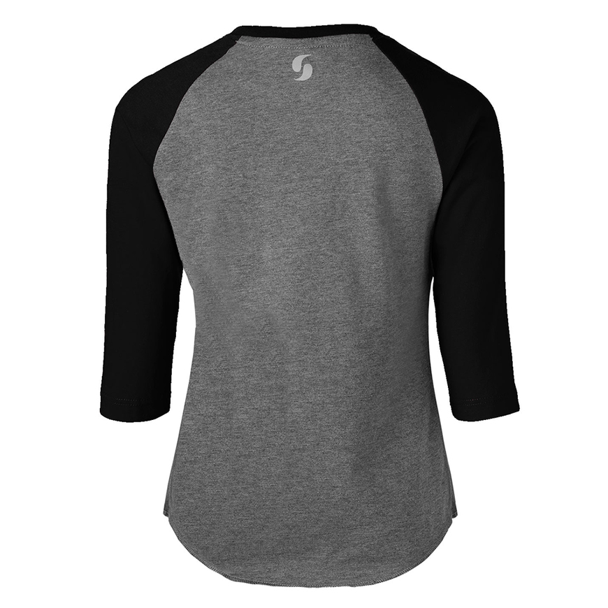 Soffe Girls Heathered Baseball Tee: SO-3050GV3